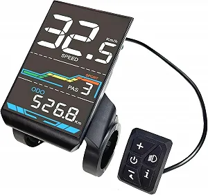 Дисплей для электровелосипеда HillMiles LCD MileCity 1/MilePort 1/MileTrail 1 Черный - Фото 1