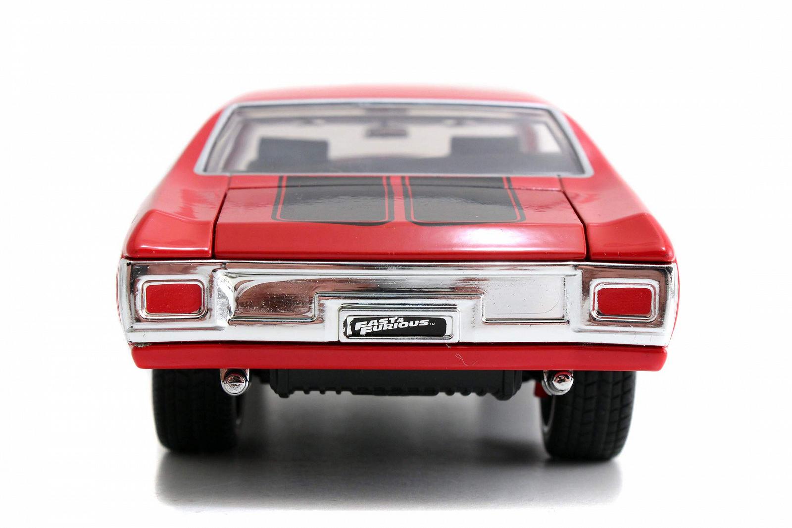Автомобіль Jada Toys Fast & Furious Dom's 1970 Chevy Chevelle SS Tuning Модель Масштаб 1:24 Відкриваються двері, капот та багажник Червоний, фото №4