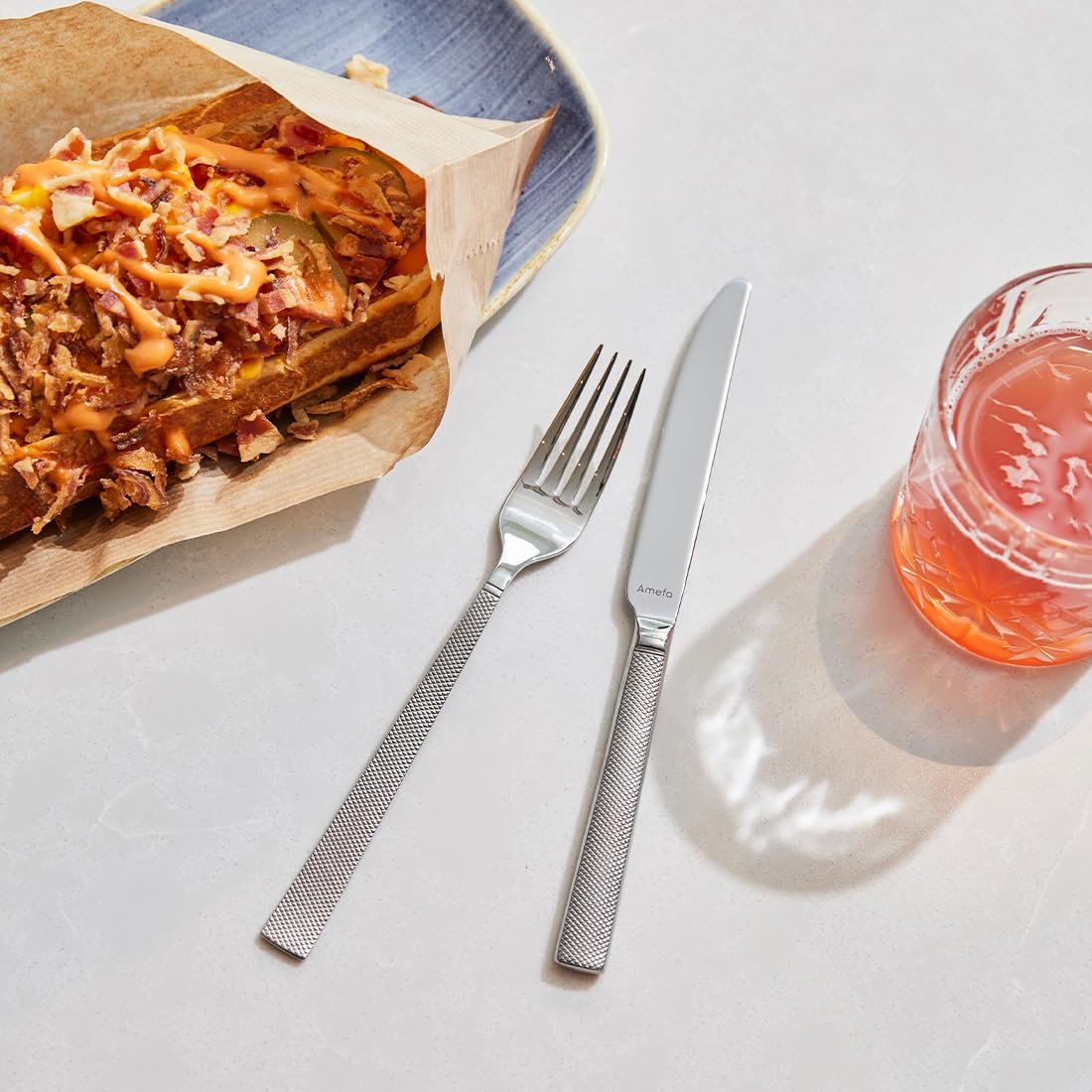 Набір столових приборів Amefa Jewel на 8 персон, 32 предмети, нержавіюча сталь 18/10, фото №6 Набір столових приборів Amefa Jewel на 8 персон, 32 предмети, нержавіюча сталь 18/10, фото №6