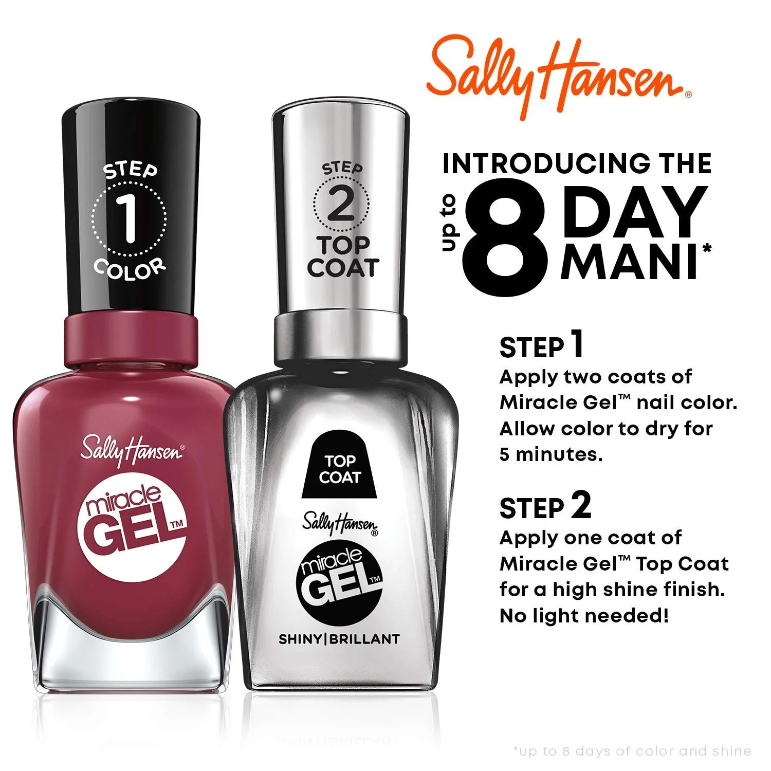 Гель-лак Sally Hansen Miracle Gel Sweet Tea Peach №374, 14.7 мл, фото №2 Гель-лак Sally Hansen Miracle Gel Sweet Tea Peach №374, 14.7 мл, фото №2