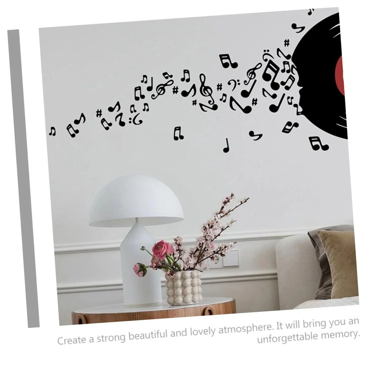 Наклейка для стін VANZACK 2 Sheets Vinyl Music Records Self-Adhesive Removable Reusable, фото №6