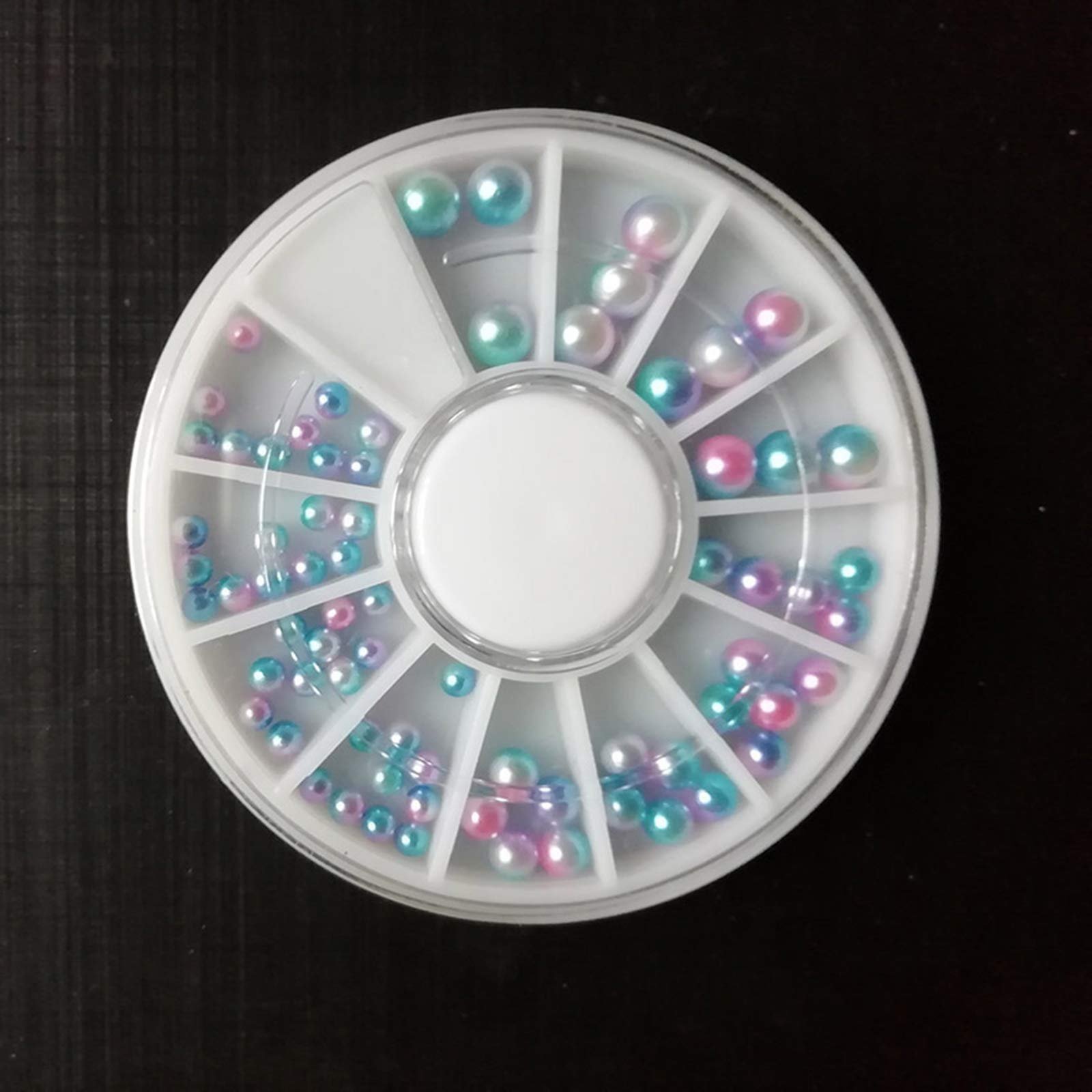 Перлини Напівкруглі Імітація Перлів для Декору Нігтів, Блискітки, фото №5