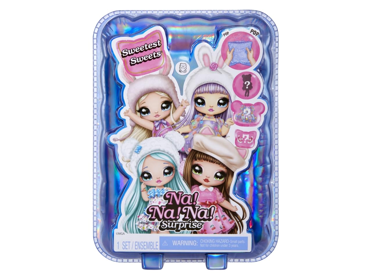 Текстильна лялька Na Na Na Surprise Sweetest Sweets Brianna Bear, 19 см, рухлива, фото №5