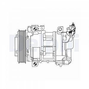 Компрессор кондиционера DELPHI CS20325 для CITROËN PEUGEOT DS - Фото 1