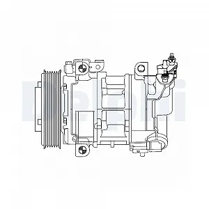 Компрессор кондиционера DELPHI CS20325 для CITROËN PEUGEOT DS - Фото 1