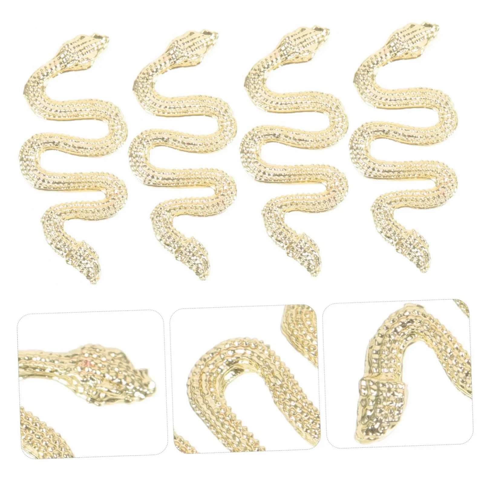 Прикраса для нігтів Healeved Форма змії 120 шт. Стрази для манікюру Блискучі, фото №4