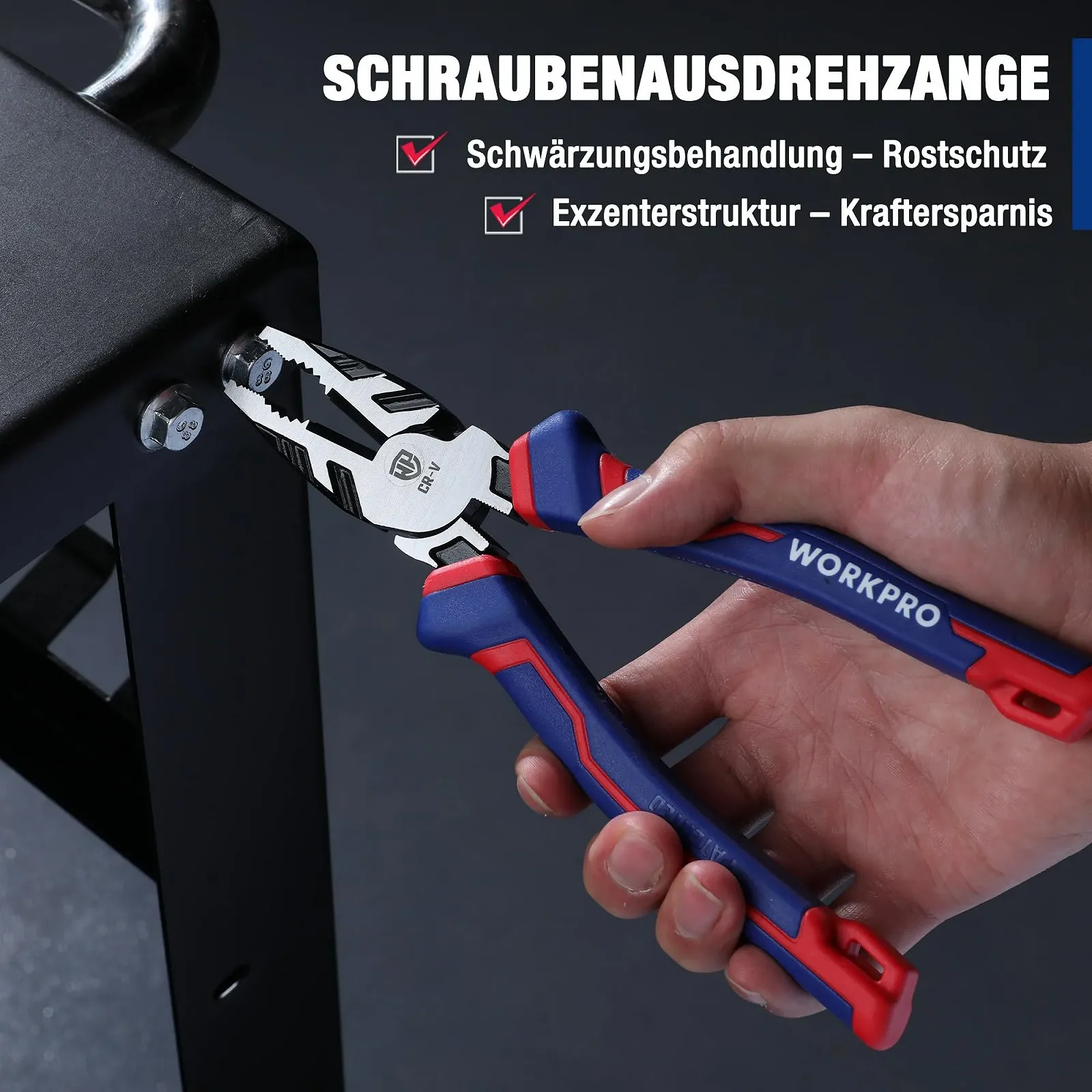 Плоскогубцы комбинированные WORKPRO 200 мм Многофункциональные универсальные плоскогубцы с вертикальными канавками для быстрого извлечения поврежденных винтов Cr-V Плоскогубцы для извлечения винтов с кусачками для кабеля для дома, мастерской, фото №5 Плоскогубцы комбинированные WORKPRO 200 мм Многофункциональные универсальные плоскогубцы с вертикальными канавками для быстрого извлечения поврежденных винтов Cr-V Плоскогубцы для извлечения винтов с кусачками для кабеля для дома, мастерской, фото №5