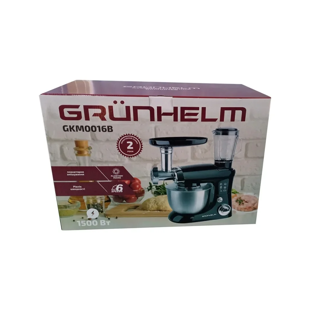 Кухонный комбайн Grunhelm GKM0016B, фото №5 Кухонный комбайн Grunhelm GKM0016B, фото №5