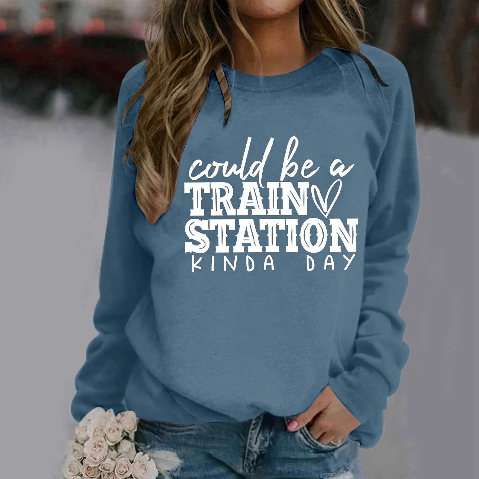 Різдвяний світшот Жіночий Довгий рукав, фото №3