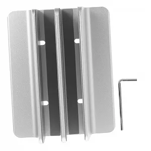 Вертикальная Подставка для ноутбука Алюминиевый сплав Двойной слот Защита от царапин Серый - Фото 1