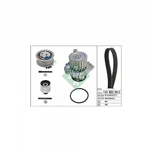 Водяной насос и комплект ремня ГРМ INA 530 0201 33 - Фото 1