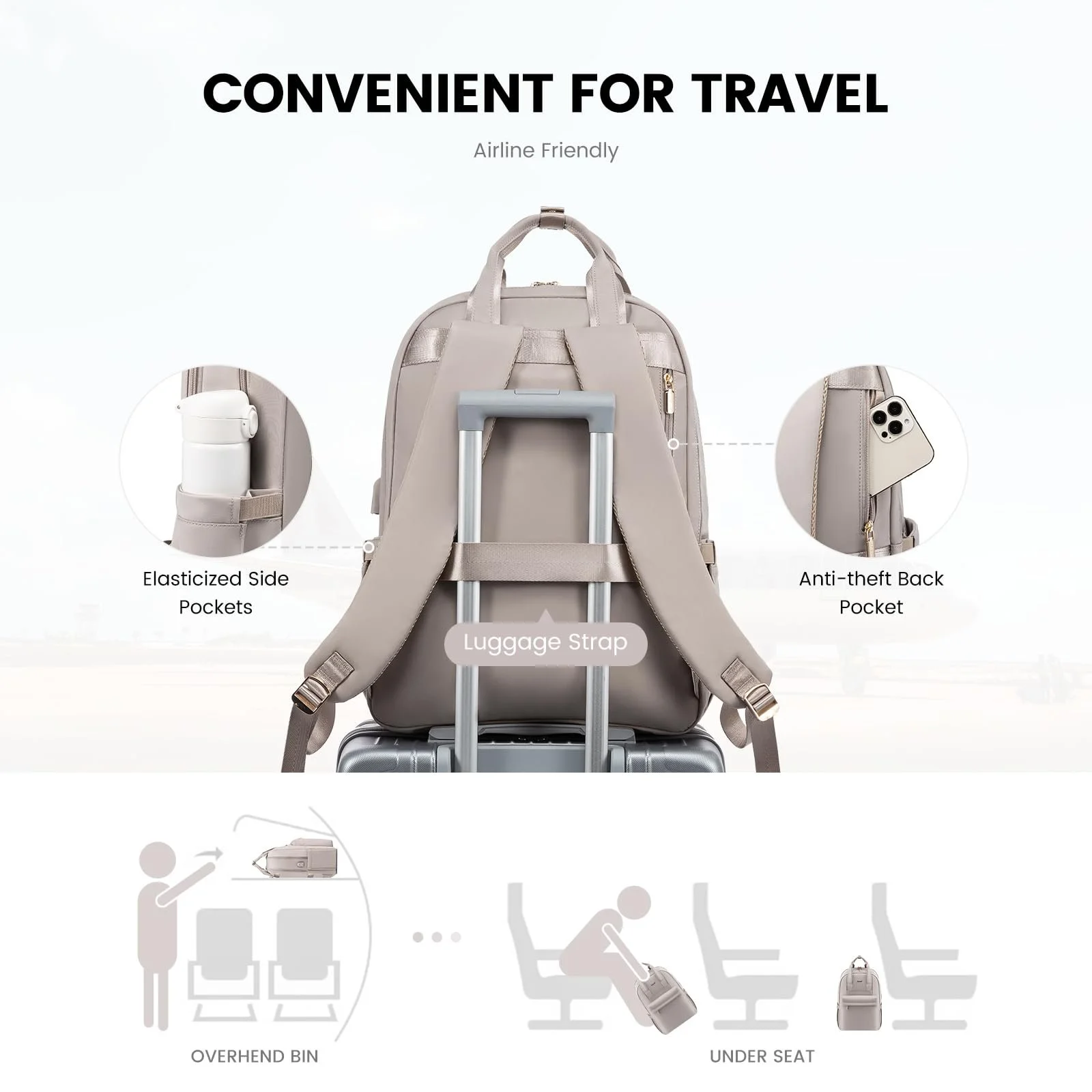 Рюкзак для ноутбука LOVEVOOK School 17.3 inch Waterproof A-taro grey, фото №5 Рюкзак для ноутбука LOVEVOOK School 17.3 inch Waterproof A-taro grey, фото №5