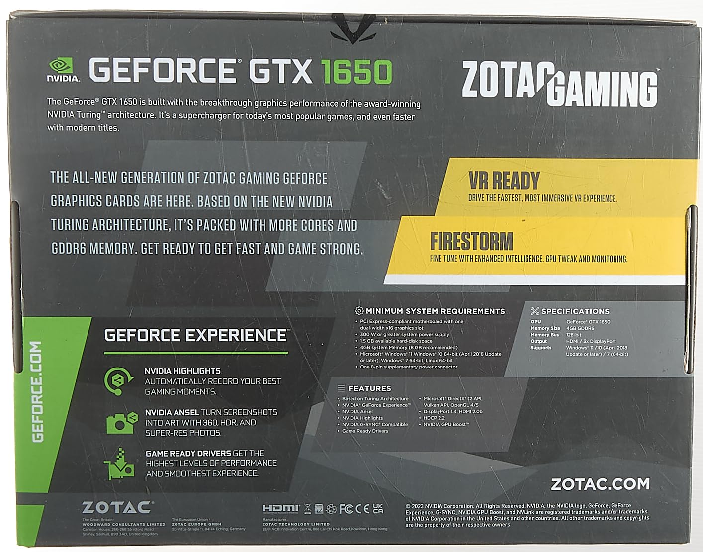 Відеокарта Zotac Gaming GeForce GTX 1650 4Go, фото №7