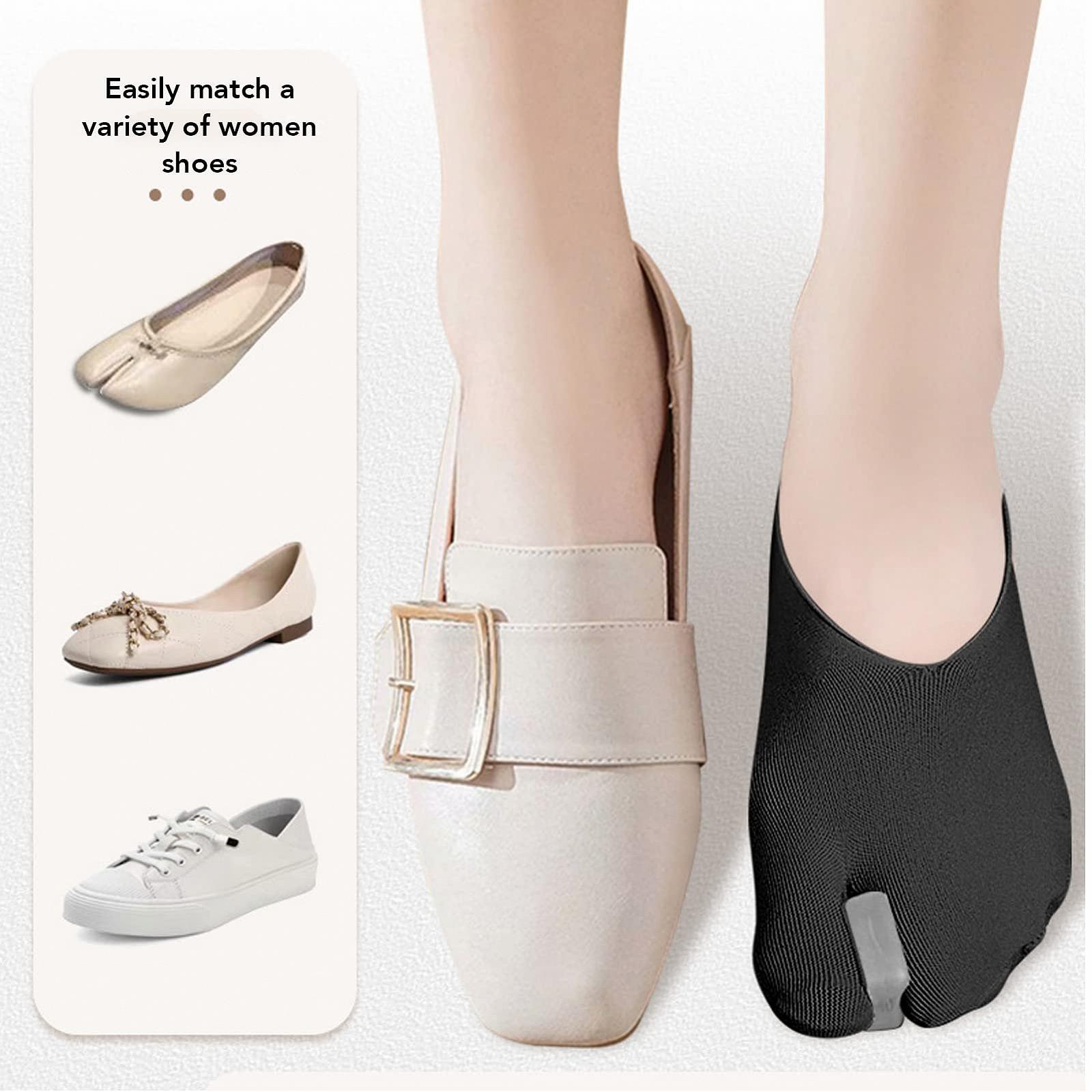 Шкарпетки для полегшення Hallux Valgus Еластичні для жінок для офісної роботи (Чорний), фото №7