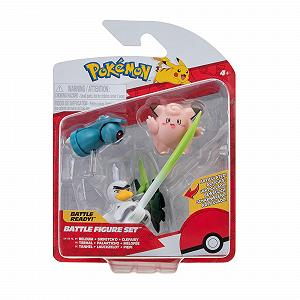Набір фігурок для битв Pokémon Piepi, Tanhel, Leek Zelot, 5 см, 7,5 см - Фото 1