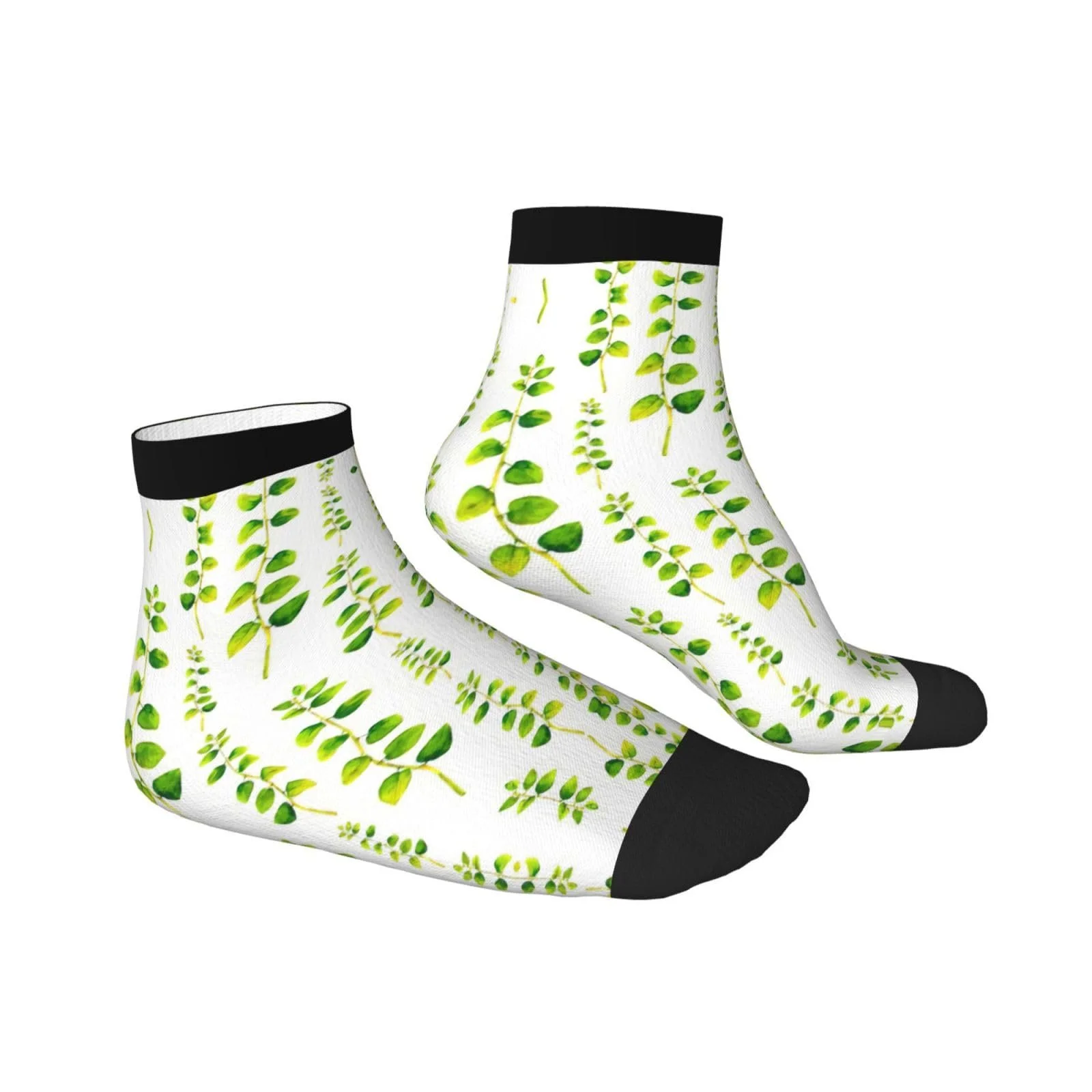 Шкарпетки SSIMOO Зелений Квітковий візерунок, Універсальний розмір, фото №3