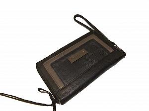 Женский кошелек на молнии Portobello T2.W141 Кожа Черный Серебряный Бронзовый synthetic.ua - Фото 1