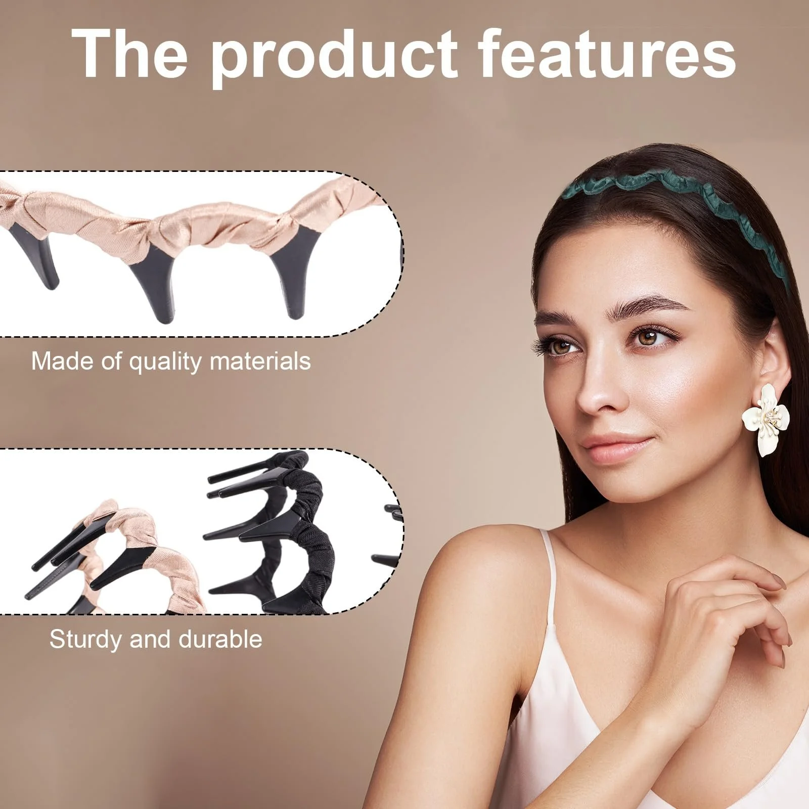 Набор обручей 3шт. Атласный, фото №4