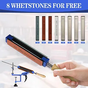 Професійна система заточування ножів ручна з фіксованим кутом та 8 каменями synthetic.ua - Фото 1
