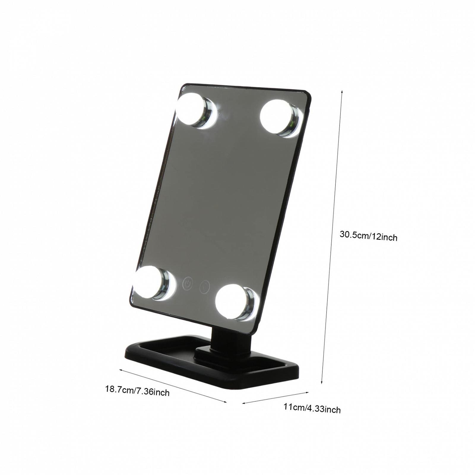 Дзеркало Angoily Led-косметичне компактне 2st ABS, фото №6