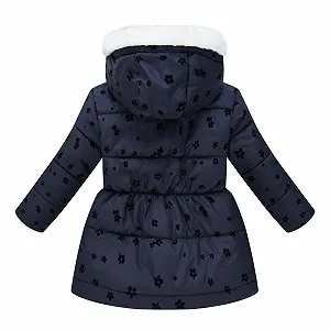 Пуховик Дитячий для дівчинки, зимова парка з капюшоном synthetic.ua - Фото 1