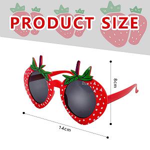 Солнцезащитные очки Клубника BORFUE для вечеринок, 2 шт synthetic.ua - Фото 1