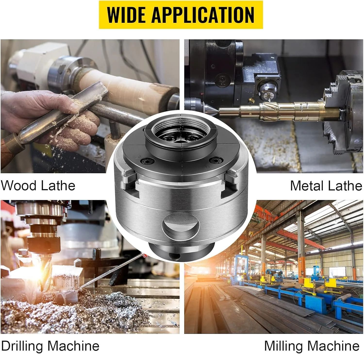 Токарный патрон для дерева Vevor 95mm, фото №7