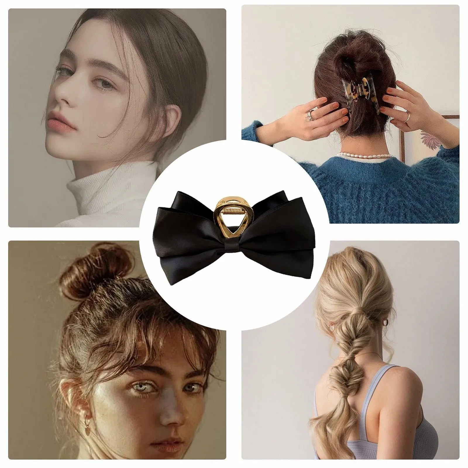 Заколка-краб для волос с бантом | Большая заколка-краб - Нескользящая заколка для волос с большим бантом Аксессуары для костюмов на день рождения и шоу, фото №4 Заколка-краб для волос с бантом | Большая заколка-краб - Нескользящая заколка для волос с большим бантом Аксессуары для костюмов на день рождения и шоу, фото №4