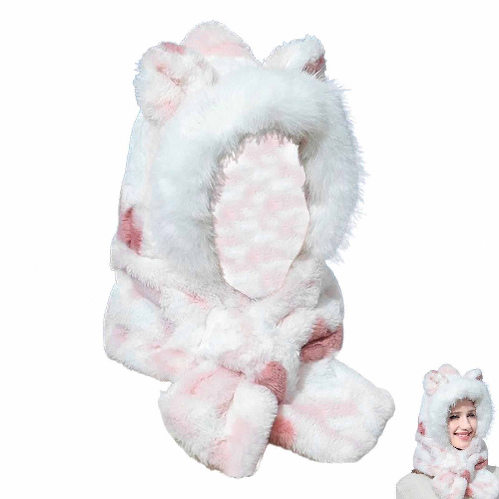 Зимова шапка з капюшоном, фото №8