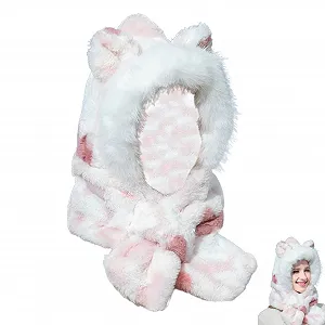 Зимняя шапка с капюшоном Salyeeluly Cute Animal, мягкая - Фото 1