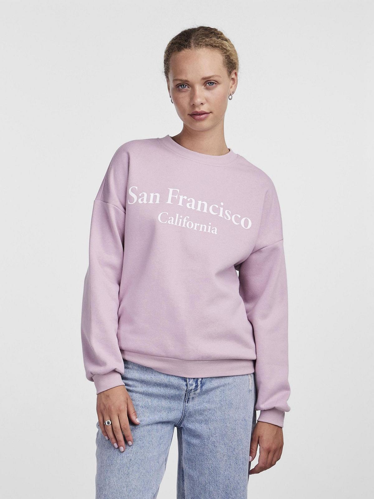 Женский свитшот PIECES Pcfreya LS Oversize Sweat, фото №4 Женский свитшот PIECES Pcfreya LS Oversize Sweat, фото №4