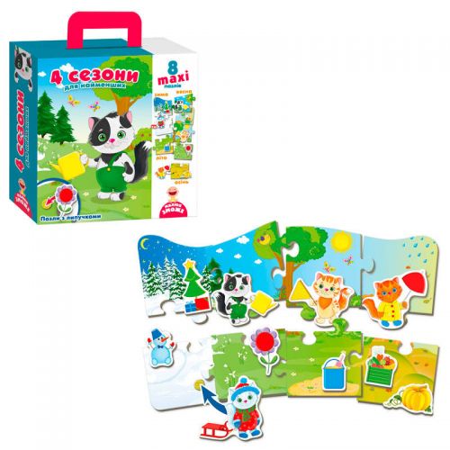 Пазлы с липучками 4 сезона укр [tsi55974-TSI], фото №1
