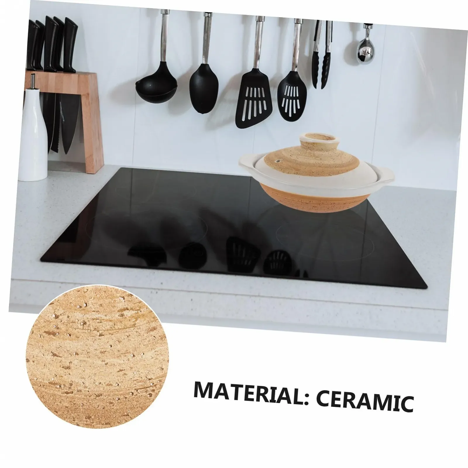 Каструля-кокор Sosoport мала японська керамічна термостійка з подвійною ручкою для рису та запіканок, фото №3