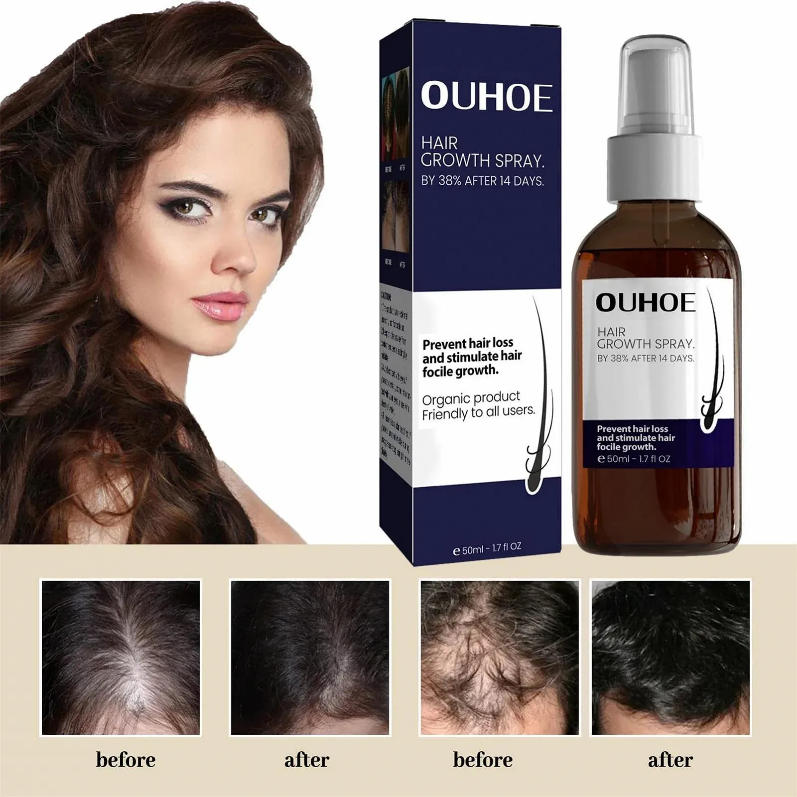 Спрей для волосся для жінок/чоловіків Balance для потовщення волосся 60 мл, фото №3