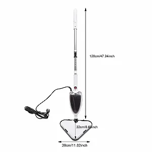 Парова швабра 1300 Вт 280 мл 20 с Скребок Кутова насадка synthetic.ua - Фото 1