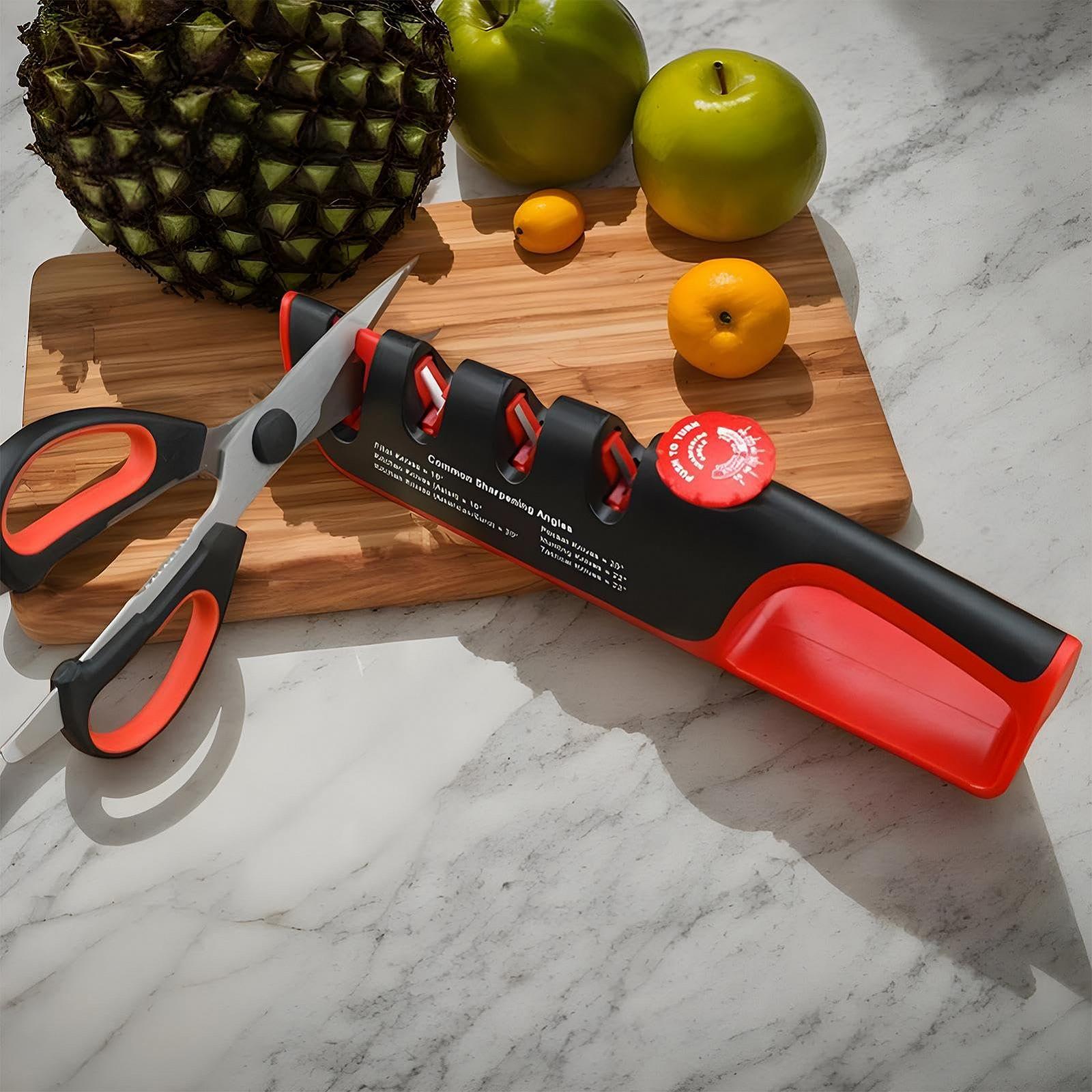 Точилка для ножей и ножниц 6 режимов регулируемая ручная профессиональная, фото №7