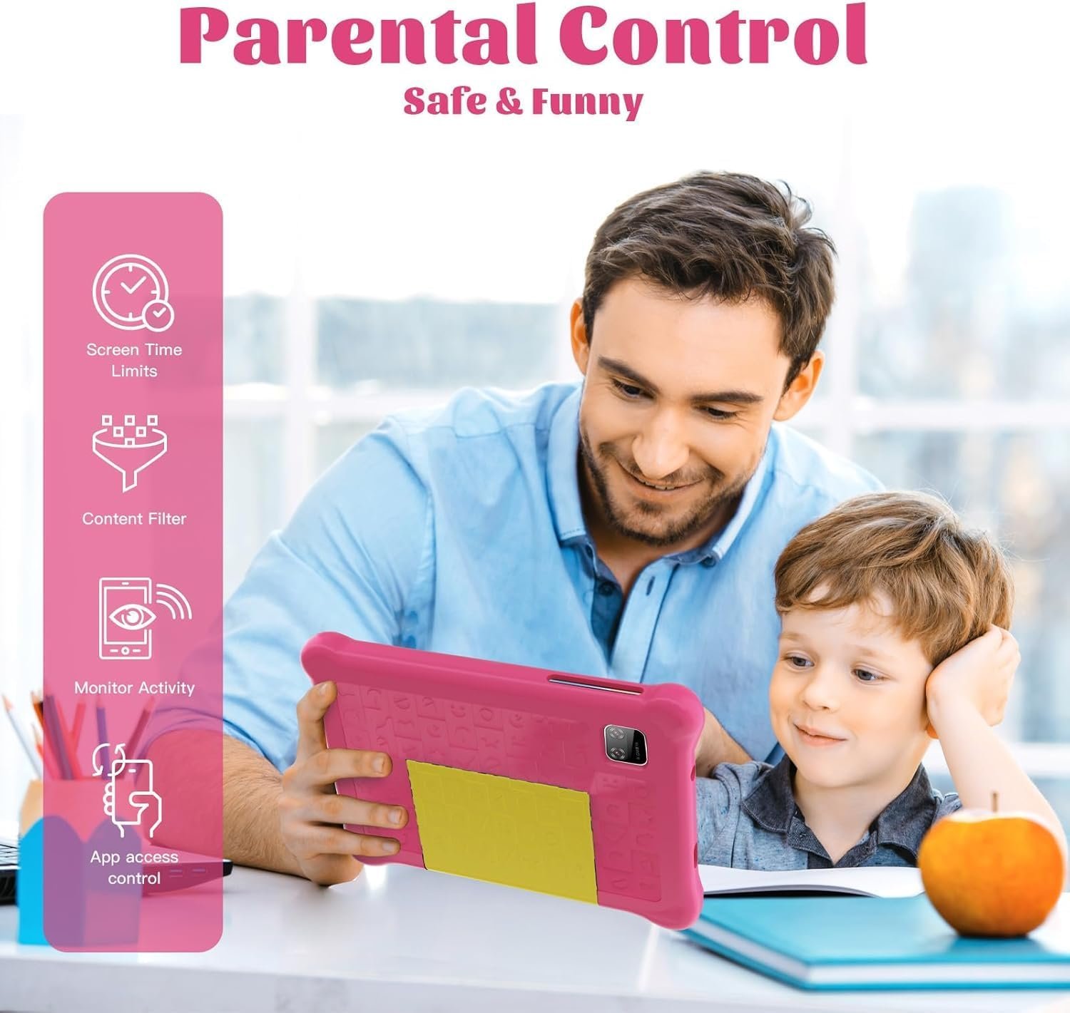 Планшет Freeski TK707 7" (2+3)/32 Гб 4 ядра Android 13 Чорний, фото №3