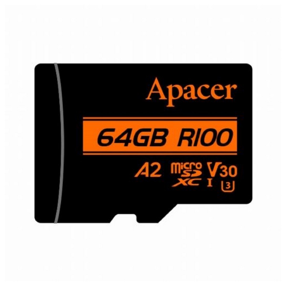 Карта пам'яті MicroSDXC 64GB UHS-I/U3 Class 10 Apacer (AP64GMCSX10U8-R) SD адаптер, фото №2