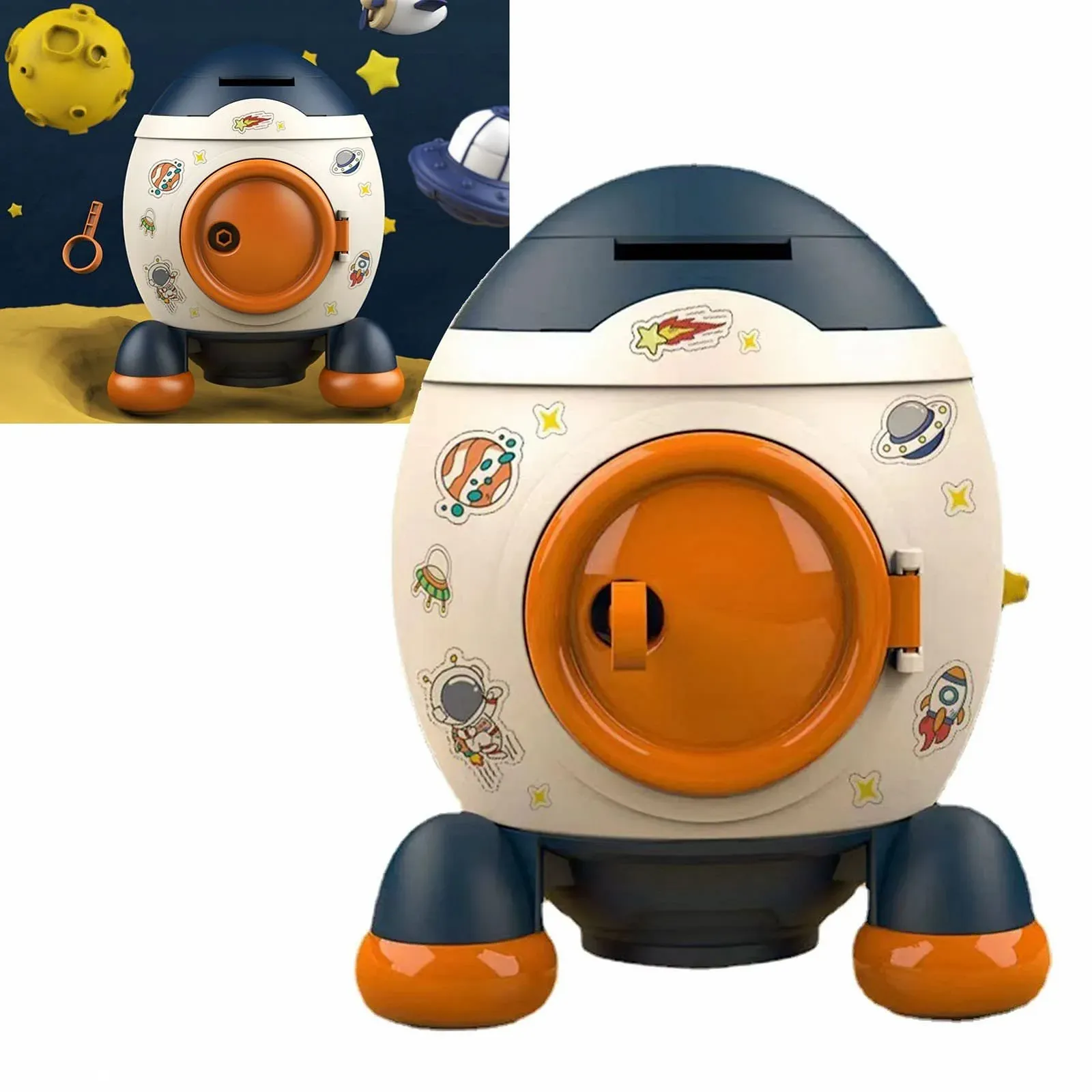 Скарбничка у формі ракети Мультифункціональна Сучасна Декоративна, фото №4