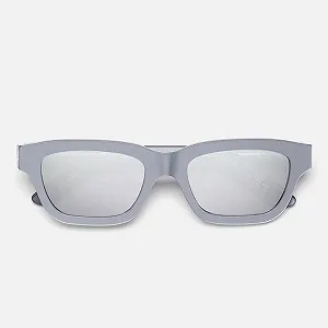 Сонцезахисні окуляри Retrosuperfuture Milano Aspesi Сріблястий 54/20/145, Сріблястий / чорний synthetic.ua - Фото 1