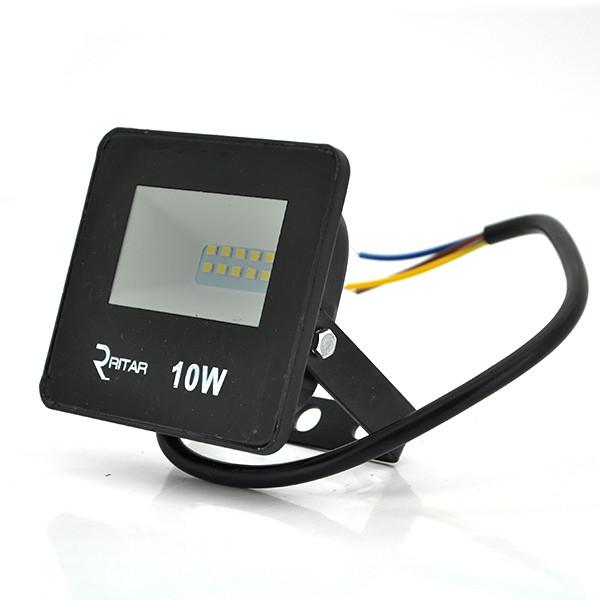 Прожектор SLIM LED RITAR RT-FLOOD10A, 10W 12xSMD2835 IP65 1000Lm 6500K 100 PF>0.9 Ra>70, 80*90*25mm, фото №1