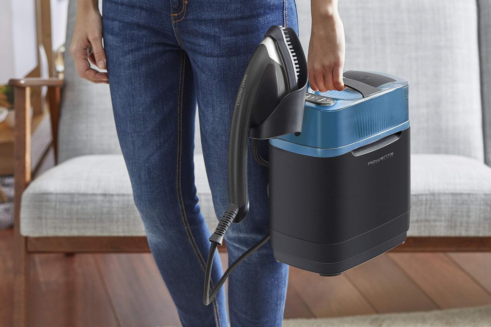 Мультифункциональный отпариватель Rowenta IXEO Power QR2021 QR2021D1 2170 Вт Пластина из нержавеющей стали 1,1 л Синий/Черный, фото №5