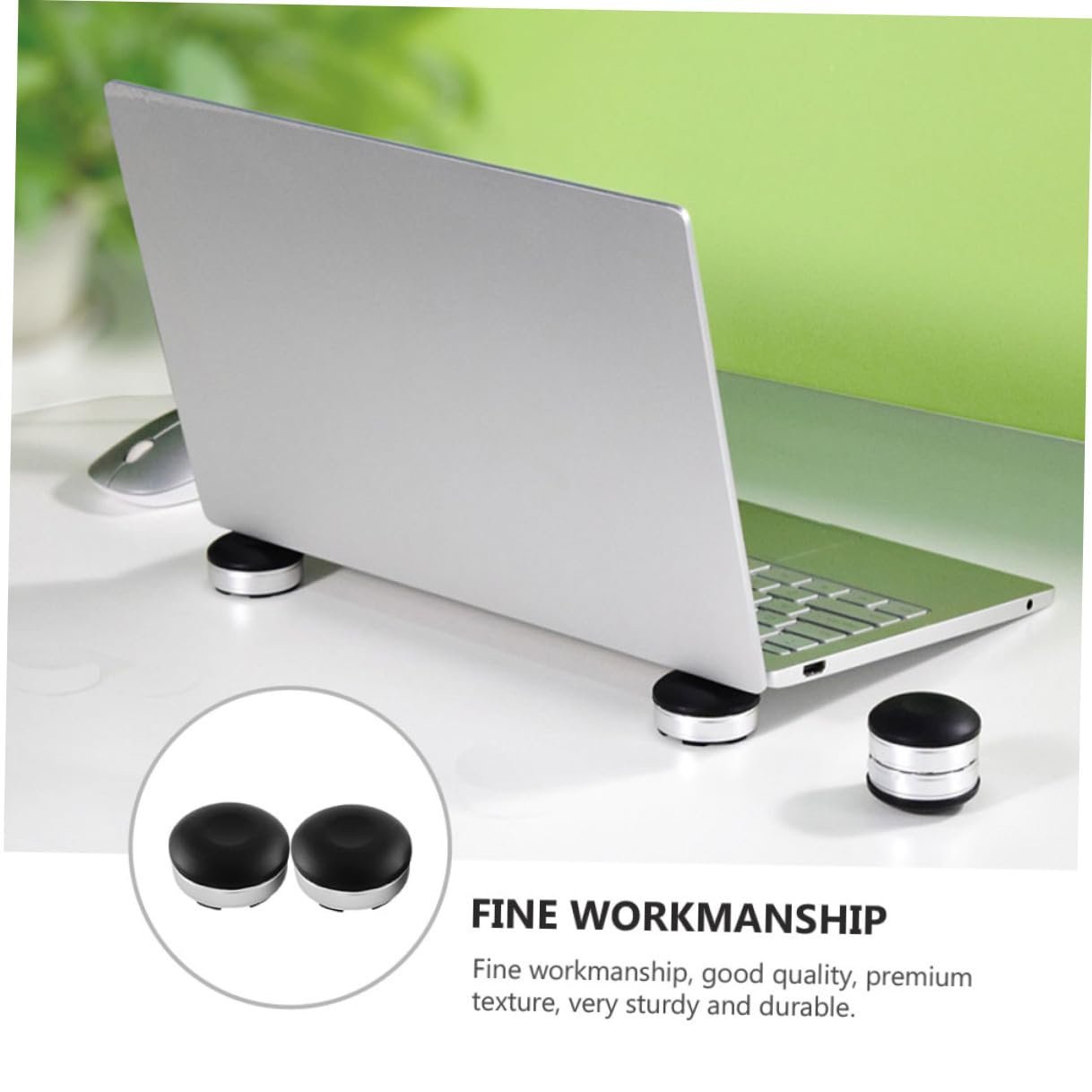 Подставка для ноутбука 2 шт Черный Регулируемая по высоте Портативная Эргономичная, фото №3