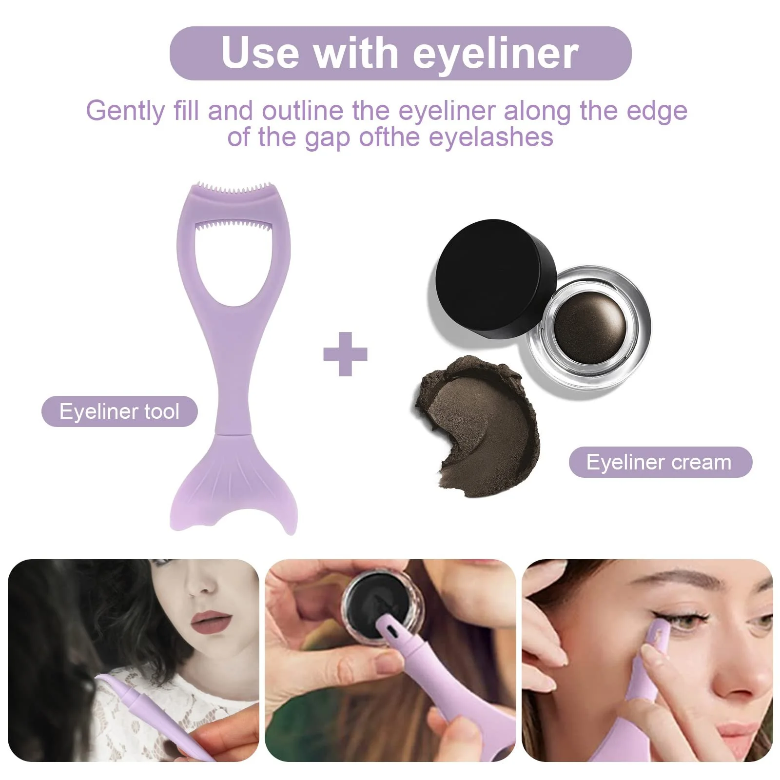 Трафарет для подводки многоразовый силиконовый, фото №7 Трафарет для подводки многоразовый силиконовый, фото №7