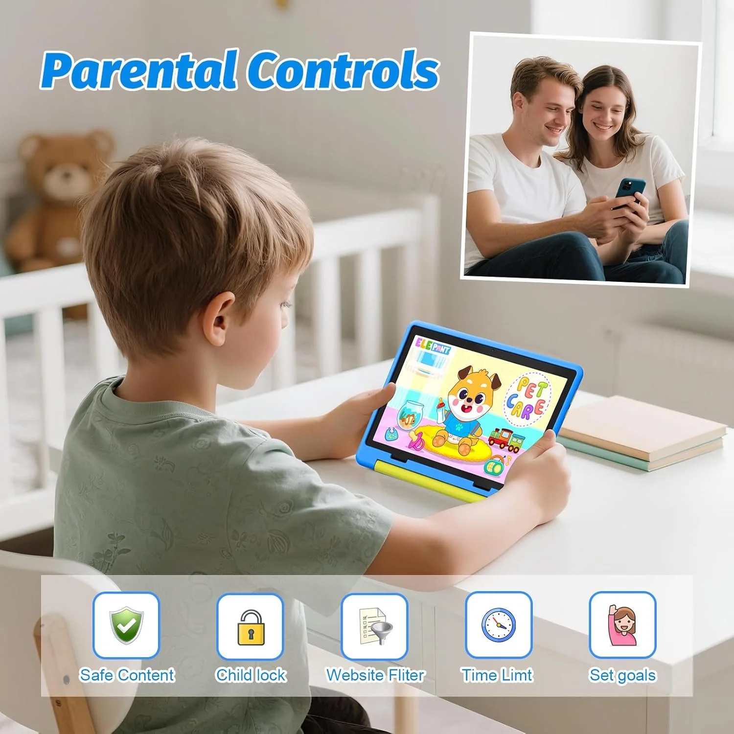 Планшет 10.1" FancyDay KT1016 (3+5)/64 ГБ 8 ядер Android 14 5000 mAh Чорний, фото №3 Планшет 10.1" FancyDay KT1016 (3+5)/64 ГБ 8 ядер Android 14 5000 mAh Чорний, фото №3