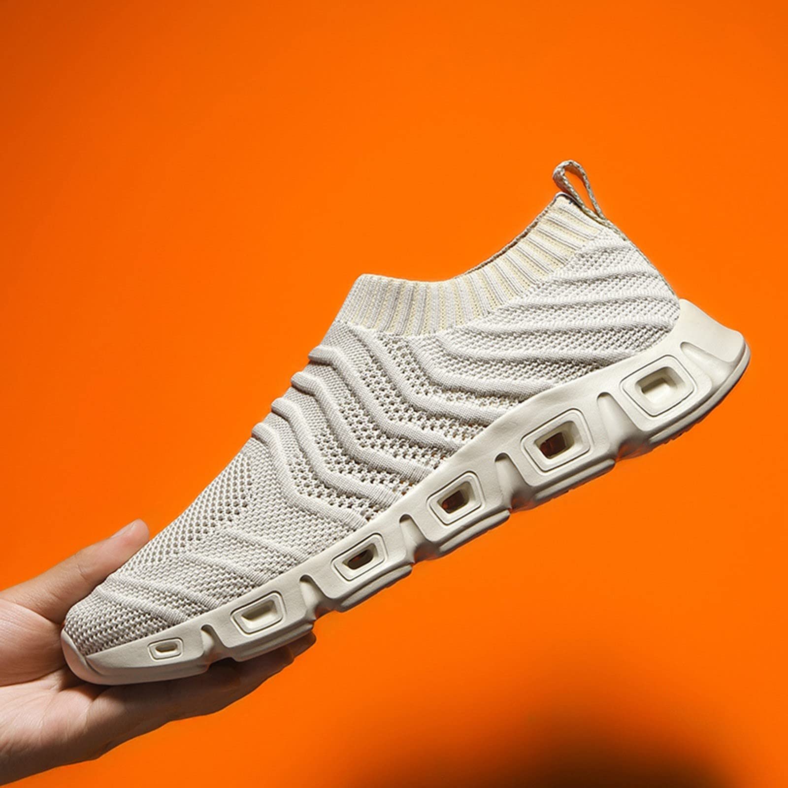 Кроссовки мужские Лето 2022 Hollow Fly Woven Легкие Дышащие Удобные Decompression Fashion Sports Running Lift, фото №2