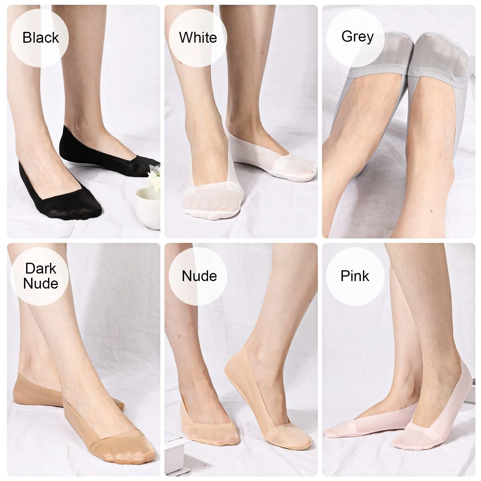 Шкарпетки-слідки TAGVO, 6 пар, фото №6