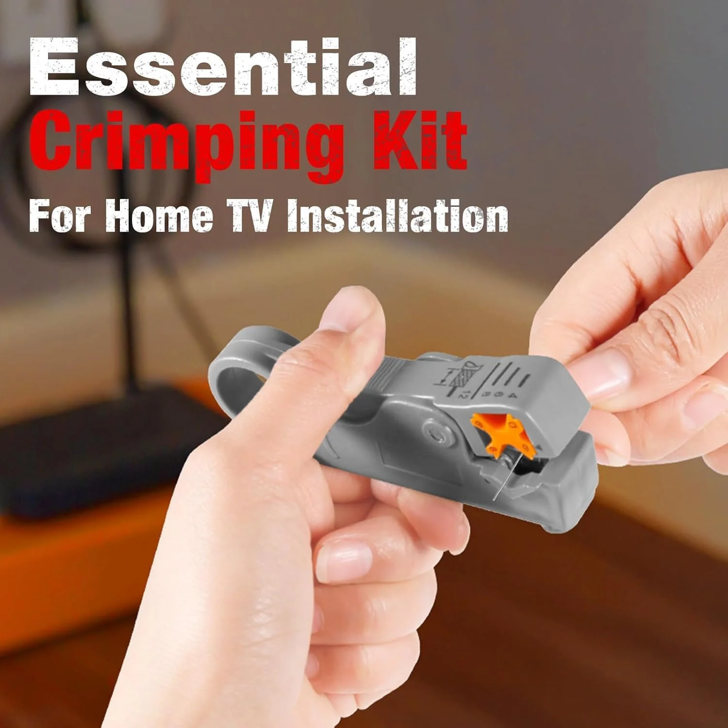 Кримпер для коаксиального кабеля Greluma RG59 RG6 3 в 1 с разъемами и стриппером, фото №5