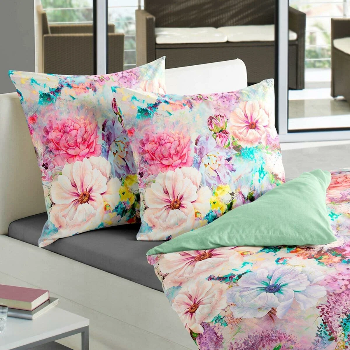 Постільна білизна Traumschlaf Bergamo Мако-сатин 135 x 200 см / 80 x 80 см, фото №3