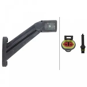 Габаритний ліхтар HELLA 2XS 011 744-051 для LIEBHERR SCHMITZ CARGOBULL лівий synthetic.ua - Фото 1